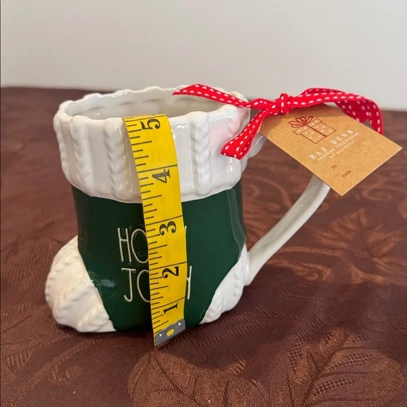 🎄Rae Dunn Holly Jolly Green and White Stocking Mug - Picture 8 of 9